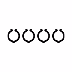 4x Kabelschellen